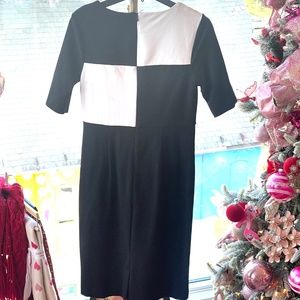 Black & White Square Breast Dress